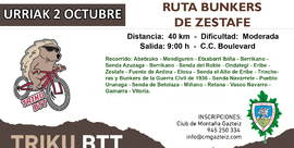 Ruta Bunqueres de Zestafe por la fuente de Arbina (40 km)